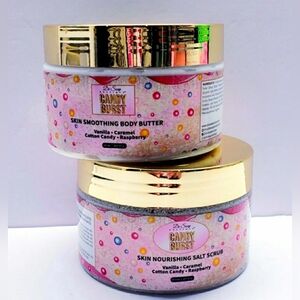 De Soap Boutique CANDY BURST Exotic Skin Smoothing Body Butter and Salt Scrub